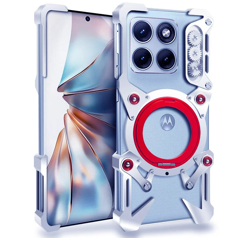 Luxury Thor Heavy Duty Armor Metal Aluminum Phone Case For Motorola Moto Edge 70 60 50 X50 Pro Ultra Back Fundas Coques Bumper