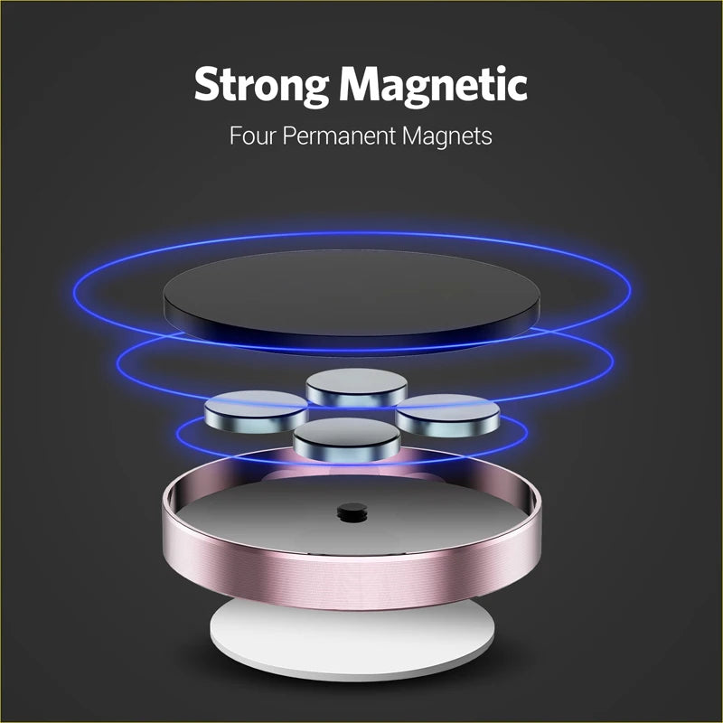 360 Degrees Magnetic Car Phone Holder Stand In Car For IPhone Xiaomi Magnet Mount Cell Mobile Phone Wall Nightstand Support GPS