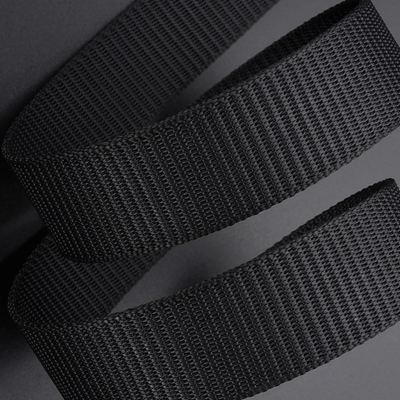 New Men's High-quality Automatic Buckle Canvas Belt Simple Casual Jeans Belt Fashion Men's Design Fashion Belt