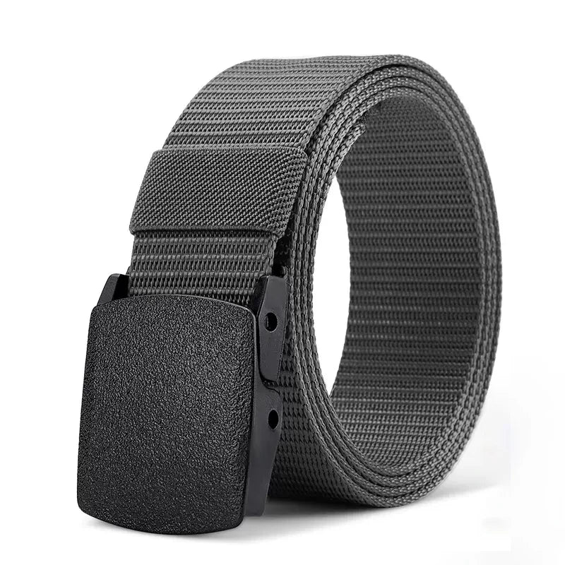 Canvas Nylon Tactical Belt Non-metallic Anti Allergy Ideal For Outdoor Training Security Check And Daily Pants Wearing Use