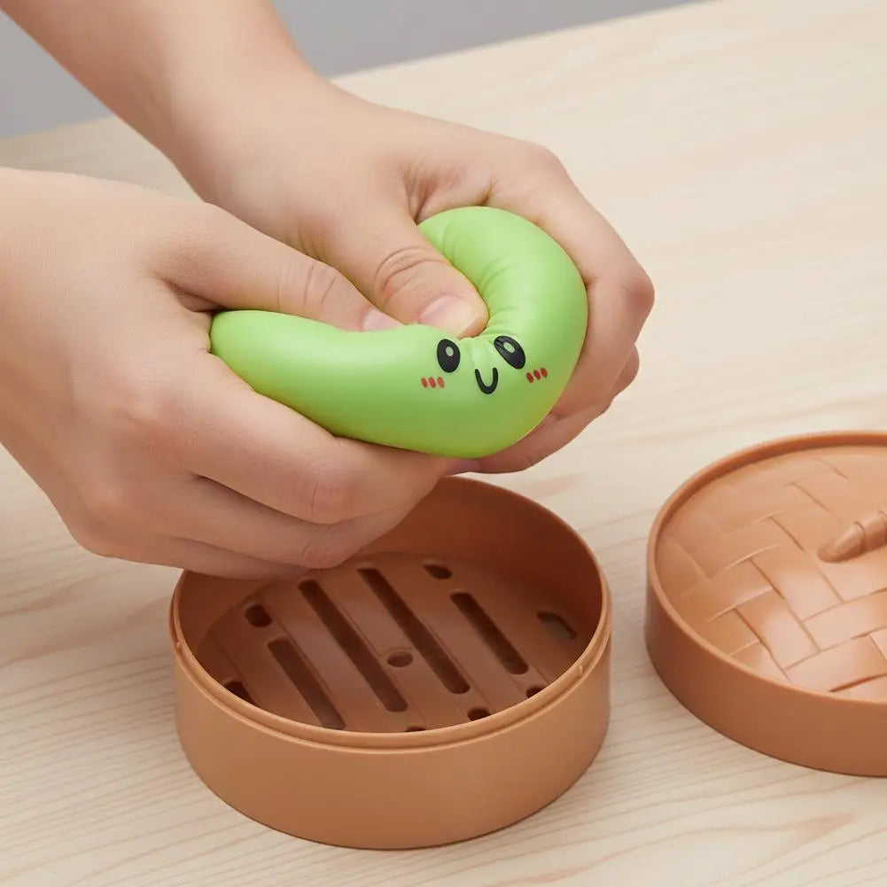 Colorful Squeezable Toy Stress Relief Squishy Sensory Fidget Toy Cute Decompression Desktop Decoration Gift for Kids Adults 1PC