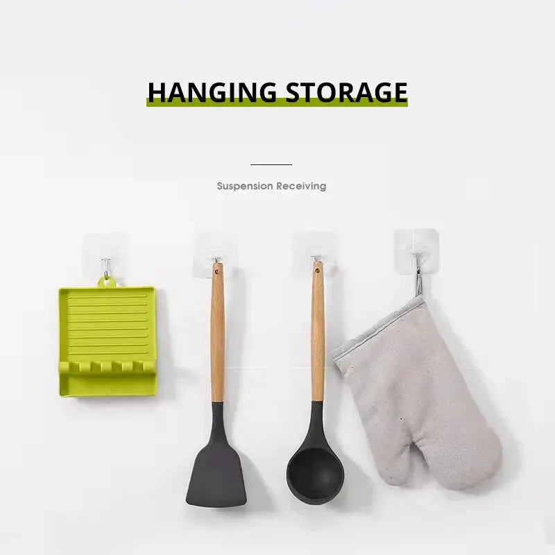 1PC Multi-Functional Kitchen Utensil Holder Pot Lid Rack Spoon Shelf Chopsticks Holder Countertop Spatula Organizer Soup Spoon P