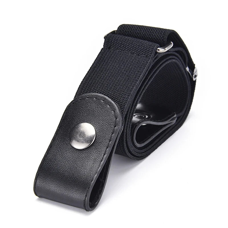 Buckle-Free Invisible Elastic Belt Adjustable Stretch Waist Band for Women Men Jean Pants Dress No Buckle Easy to Wear