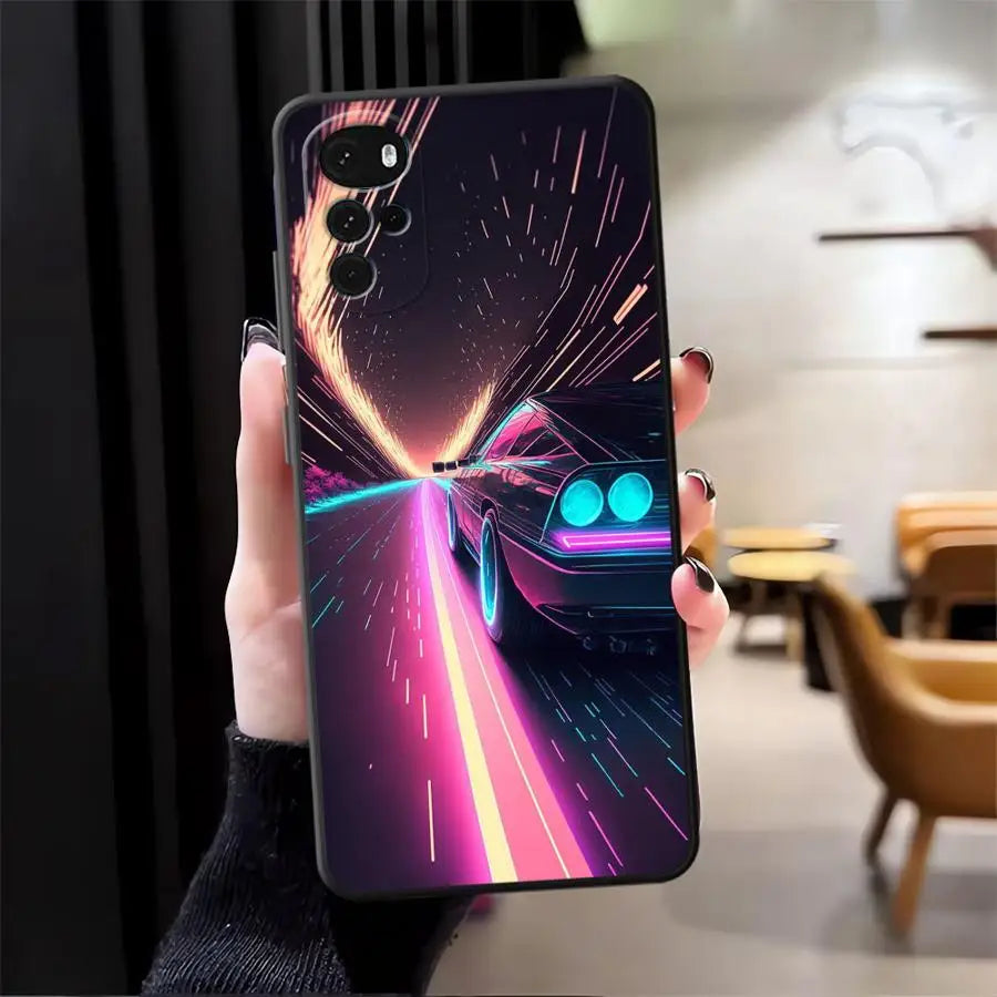 Case for Moto S30 Pro Edge 20 30 X30 Pro Soft Back Phone Cover Advanced Cool Car
