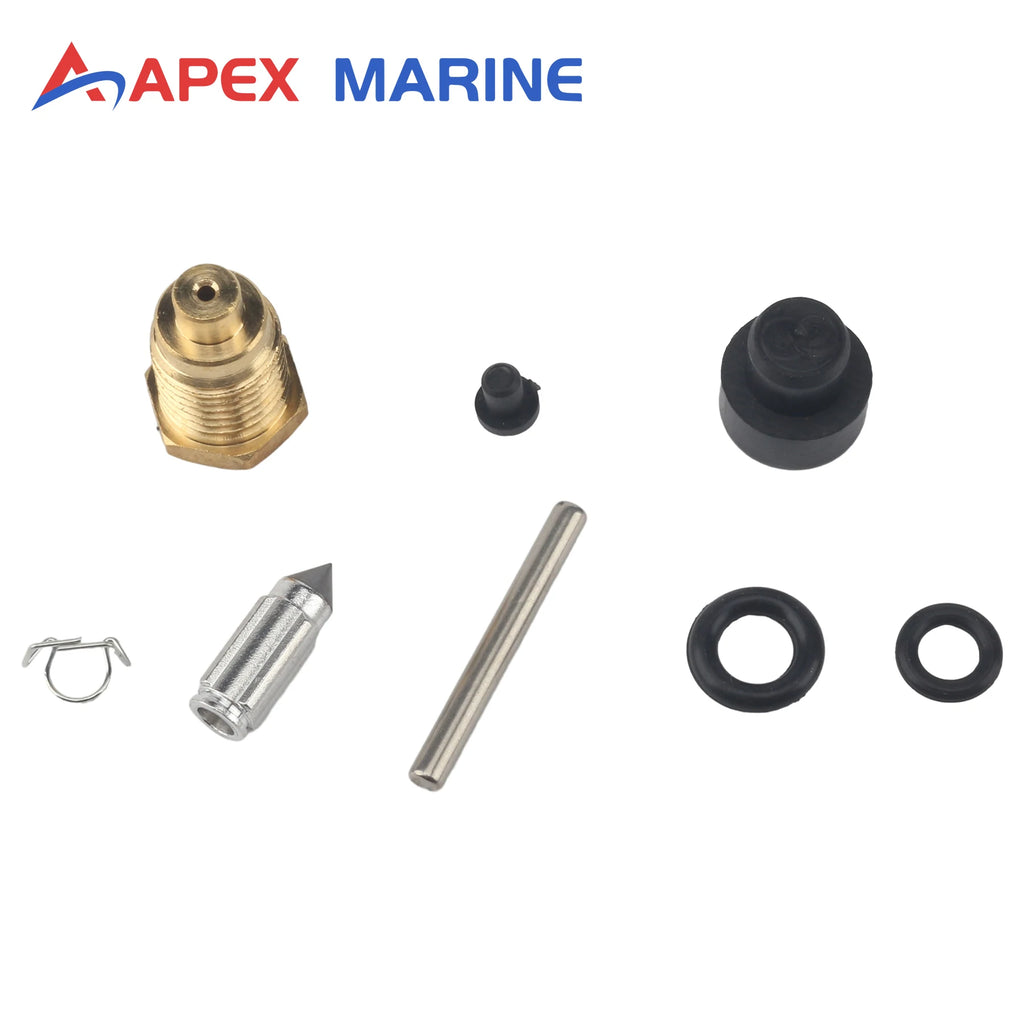 3 Pcs 6H1-W0093- 01 02 Carburetor Rebuild Set for Outboard Yamaha 2-Stroke 75 80 85 90 HP Boat Engine Parts Replacement