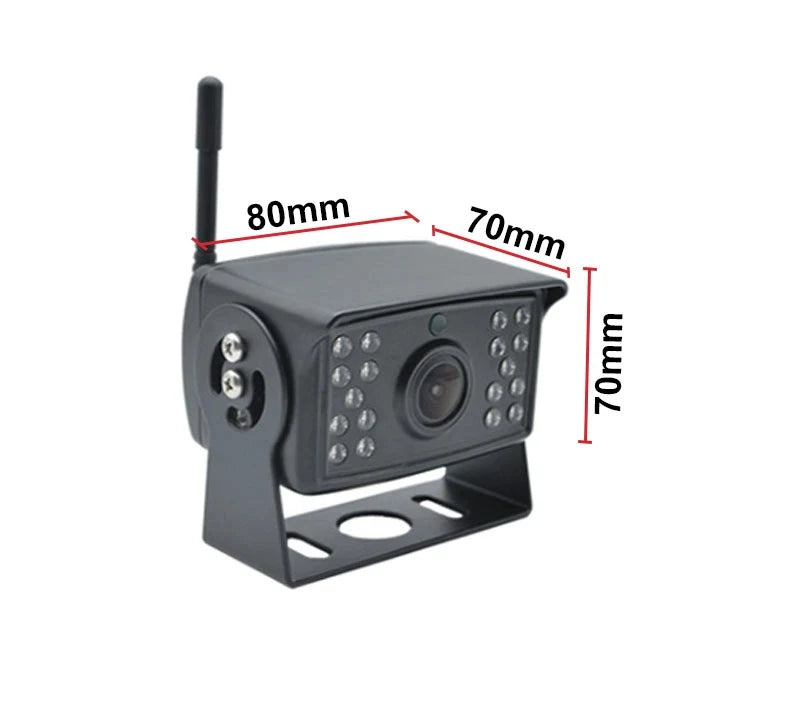 DAMAVO 1080P Wireless Reversing Camera, Waterproof RV Rear View Monitor for 12-24V Buses RVs and Commercial Vehicles