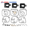 3 Sets 6H4-W0093-03 Carburetor Rebuild Kit for Yamaha Outboard Engine 2 Stroke 40 50 HP Repair Parts Replacement 6H4-W0093-02