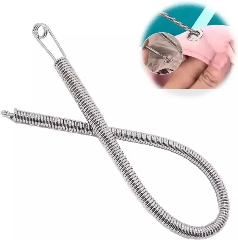 Adjustable Bendable Drawstring Threader Clip Household DIY Sewing Tool for Pants Hoodies Elastic Band Lace Cord