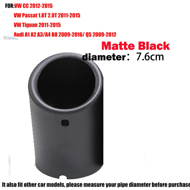 Exhaust Tips Muffler Compatible With VW Volkswagen JETTA/SAGITAR/POLO/GOLF 7/Passat/Tiguan For BMW 325i 328i For Audi Q5/A4/A3