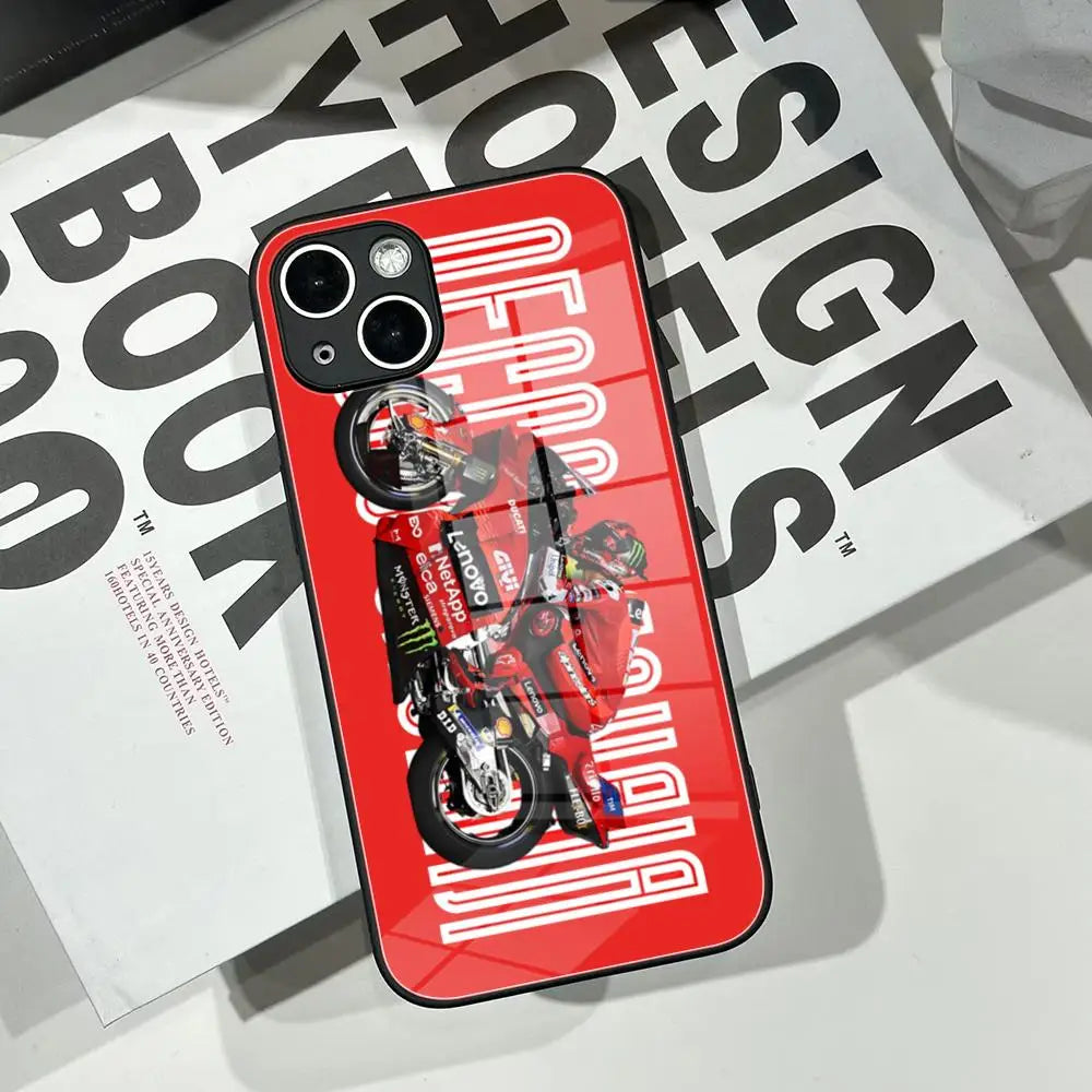 25 moto gp Winner Marc 93 Phone Case Tempered Glass Shell FOR IPhone 16Pro MAX 14 12 17Pro Air 15 16 Plus 13 Pro MAX Cover