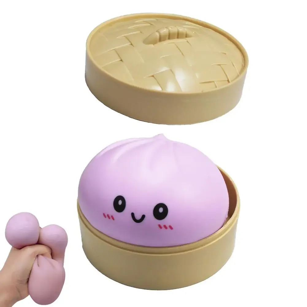 Colorful Squeezable Toy Stress Relief Squishy Sensory Fidget Toy Cute Decompression Desktop Decoration Gift for Kids Adults 1PC