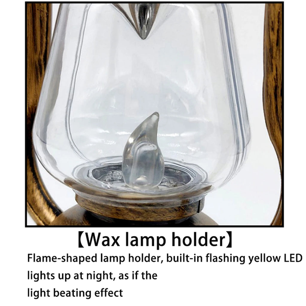 Atmosphere Light Retro LED Solar Light Oil Lamp Flickering Flameless Outdoor Hanging Lantern Camping Solar Candle Lights Decor