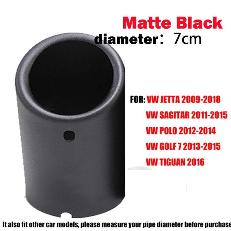 Exhaust Tips Muffler Compatible With VW Volkswagen JETTA/SAGITAR/POLO/GOLF 7/Passat/Tiguan For BMW 325i 328i For Audi Q5/A4/A3