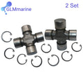 2 Set U-Joint Cross Kit OEM Replacement 3860232 for Volvo Penta 854619 for MerCruiser 865496A01 865510T Marine Engine Parts