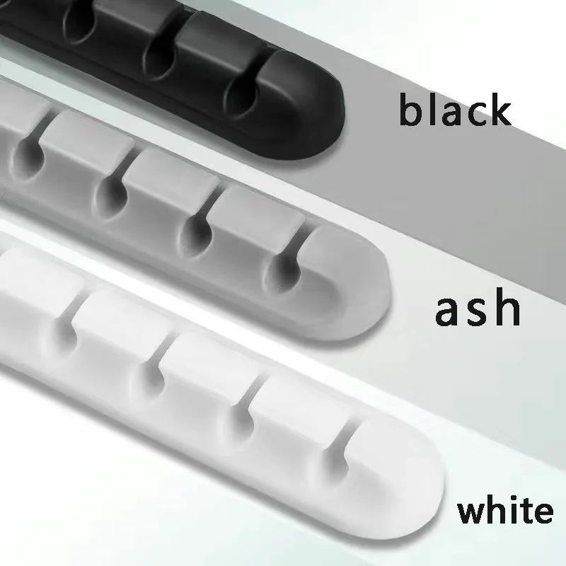 5/7-hole Data Cable Organizer, Desktop Charging Cable Storage Protector, Mouse Cable, Headphone Winding Device, Fixing Clipp