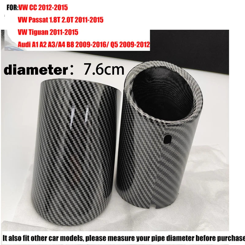 Exhaust Tips Muffler Compatible With VW Volkswagen JETTA/SAGITAR/POLO/GOLF 7/Passat/Tiguan For BMW 325i 328i For Audi Q5/A4/A3