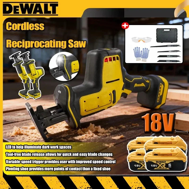 DEWALT Reciprocating Saw Cordless Brushless Speed Adjustable Metal Wood Electric Saw Power Tool for Makita/Milwaukee 18V Battery