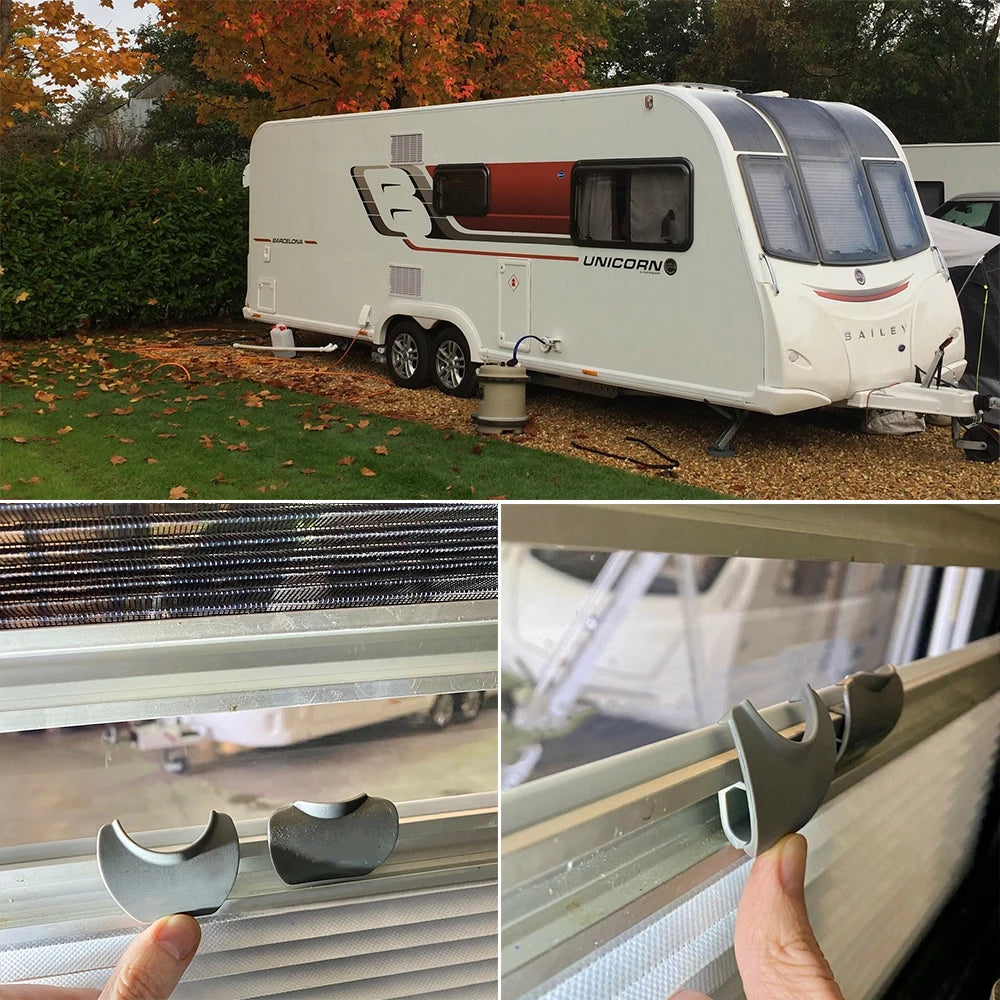 Caravana Window Protection Lock Catch Clip Horrex Duo Plisse Excellent Window Blind And Fly Screen Catch/Clip Camper Accessories