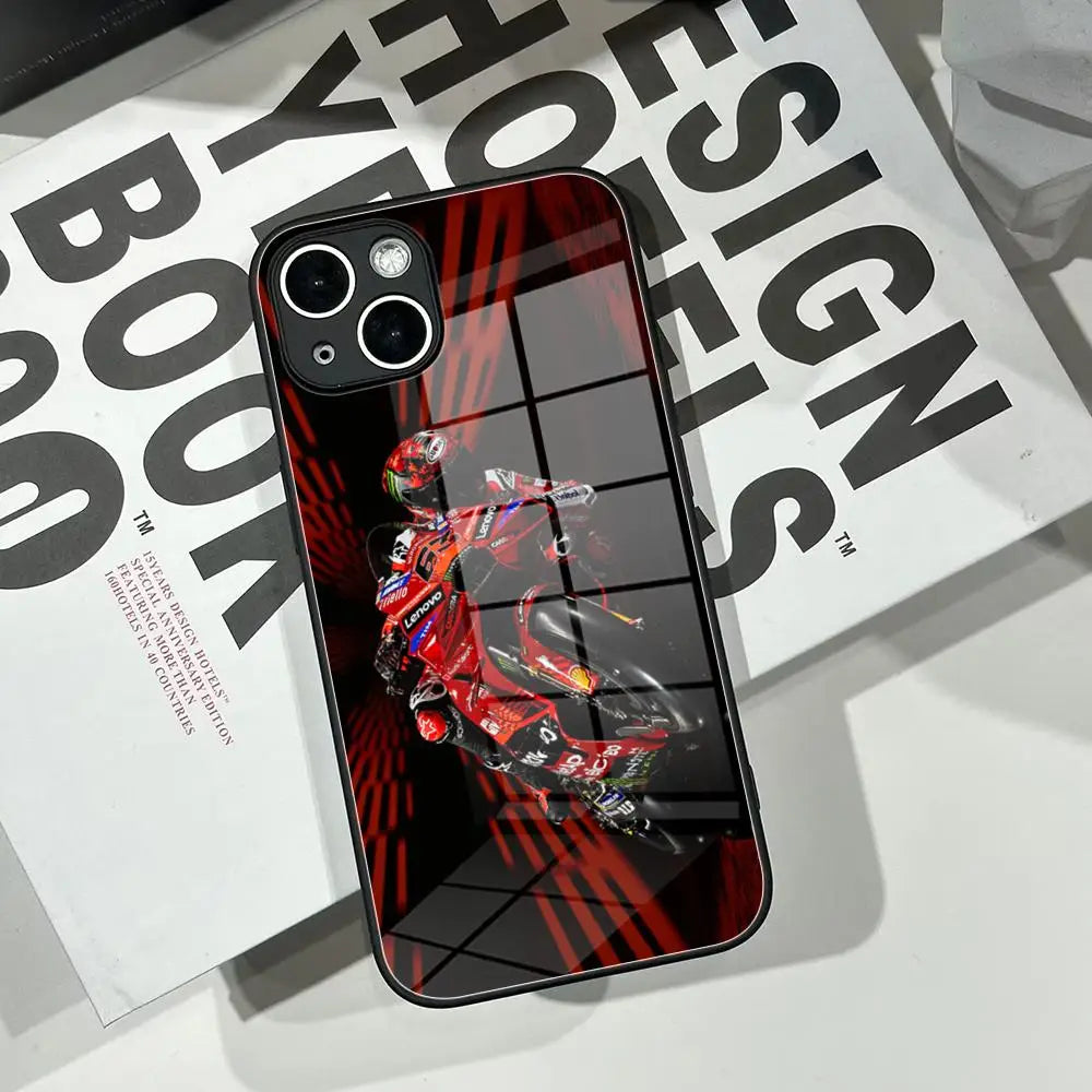 25 moto gp Winner Marc 93 Phone Case Tempered Glass Shell FOR IPhone 16Pro MAX 14 12 17Pro Air 15 16 Plus 13 Pro MAX Cover