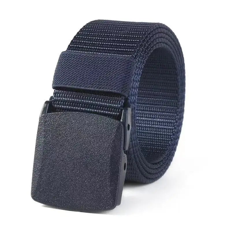Canvas Nylon Tactical Belt Non-metallic Anti Allergy Ideal For Outdoor Training Security Check And Daily Pants Wearing Use