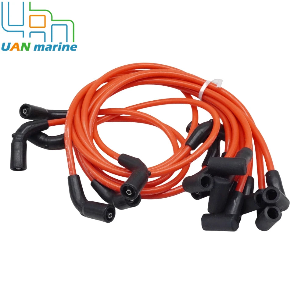 863656A1 for MerCruiser MPI Spark Plug Ignition Wire Set Flat Cap V8 84-863656A1 18-8828-1