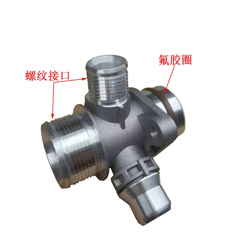Aluminum Hose Connector Auxiliary Tank Fitting Fit for 3 5 Series 525 N20 F18 F30 E60 E65 B48 Upper Lower Cylinder Head