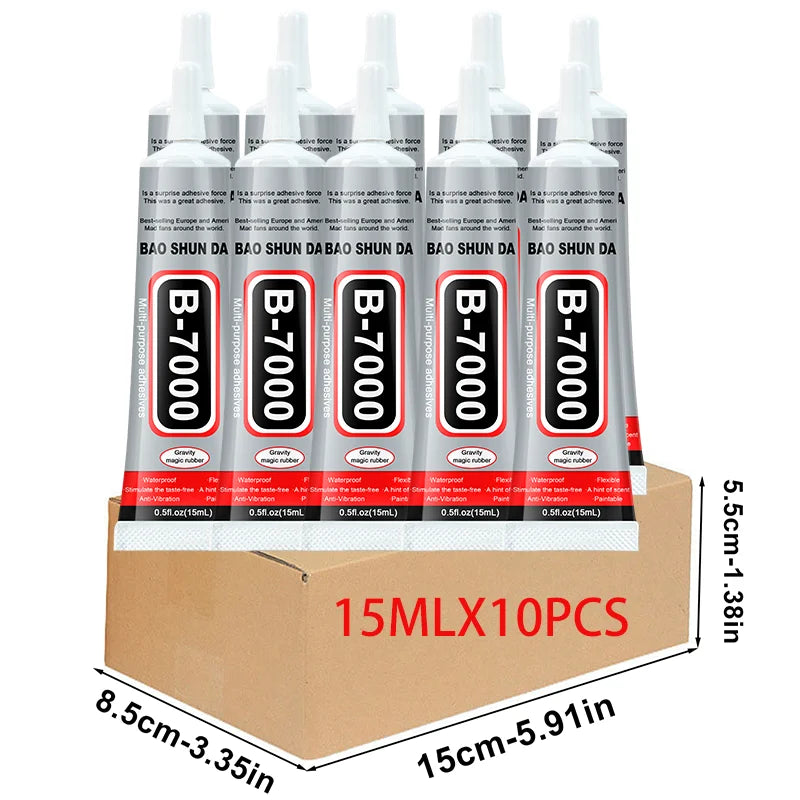 B7000 Mobile Phone Screen High-Strength Waterproof Adhesive, Universal Phone Glass Bonding Agent, 15/25/50/110ml Fast B7000 Glue