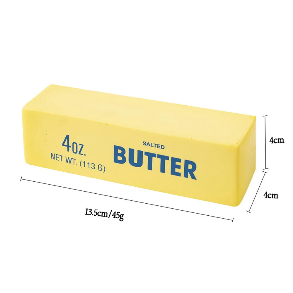1pc Butter Stick Squishy Toy Slow Rising Squeeze Toy Butter Bar Brick Squishy Fidget Toy Anti Stress Release Hand Relax Gift Toy