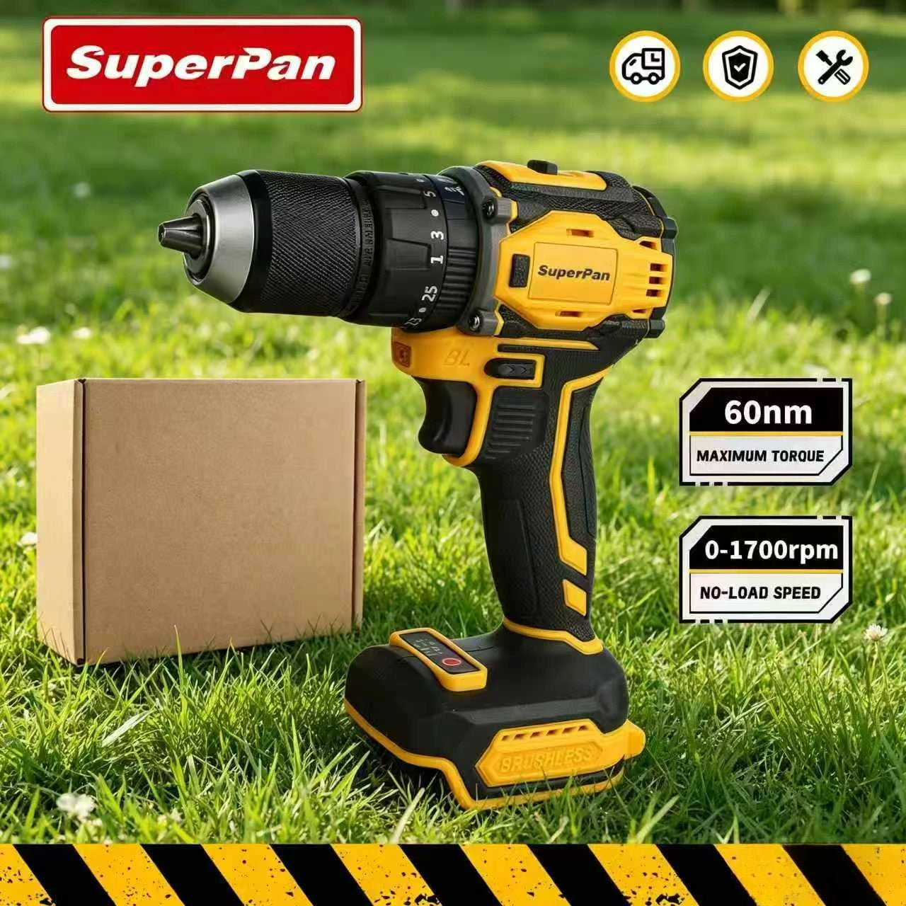 20V Budget-Friendly Brushless Drill, Great Value, 90Nm Torque, Reliable Performance, Bare Tool，For Dewalt