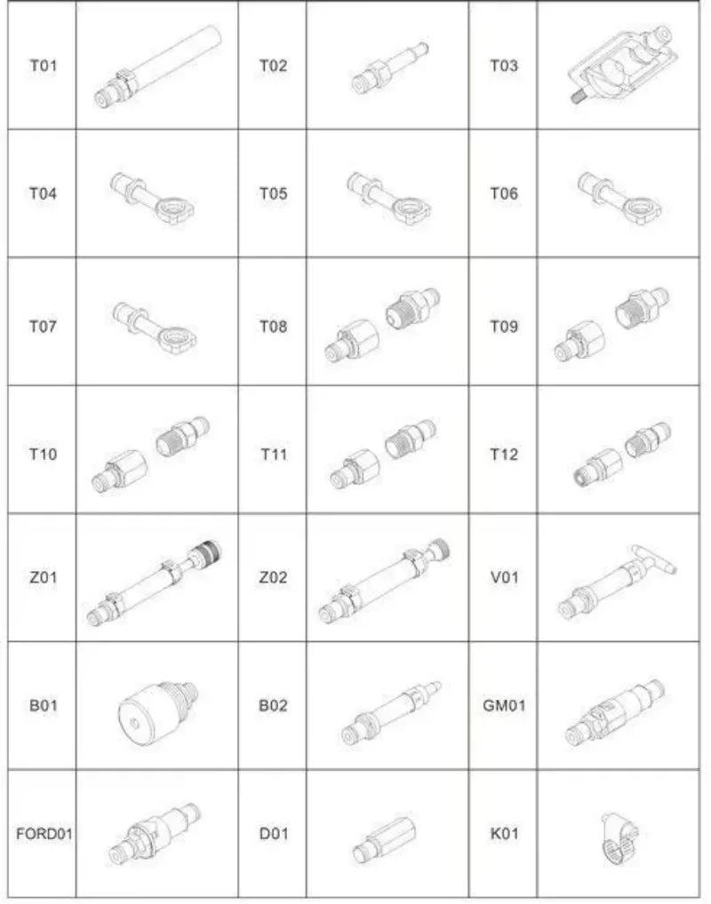 Car Engine Fuel System Tester With Flow Meter EFI2100 Fuel Pressure Test Flow Auto Repair Tool