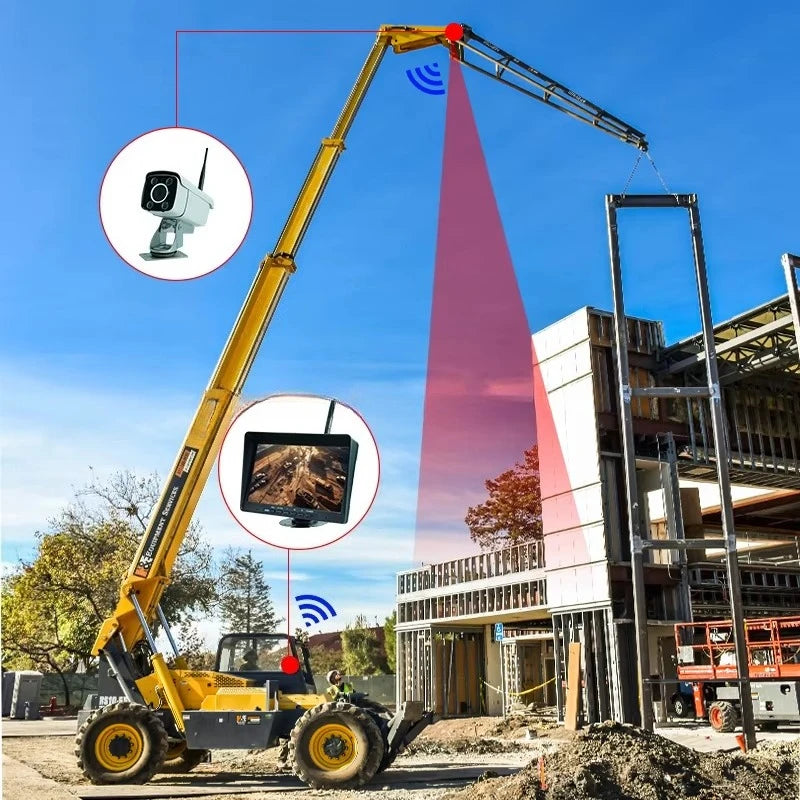10.1 Inch CCTV Wireless System WIFI Outdoor With DVR Monitoring for Trucks Van Forklift RV