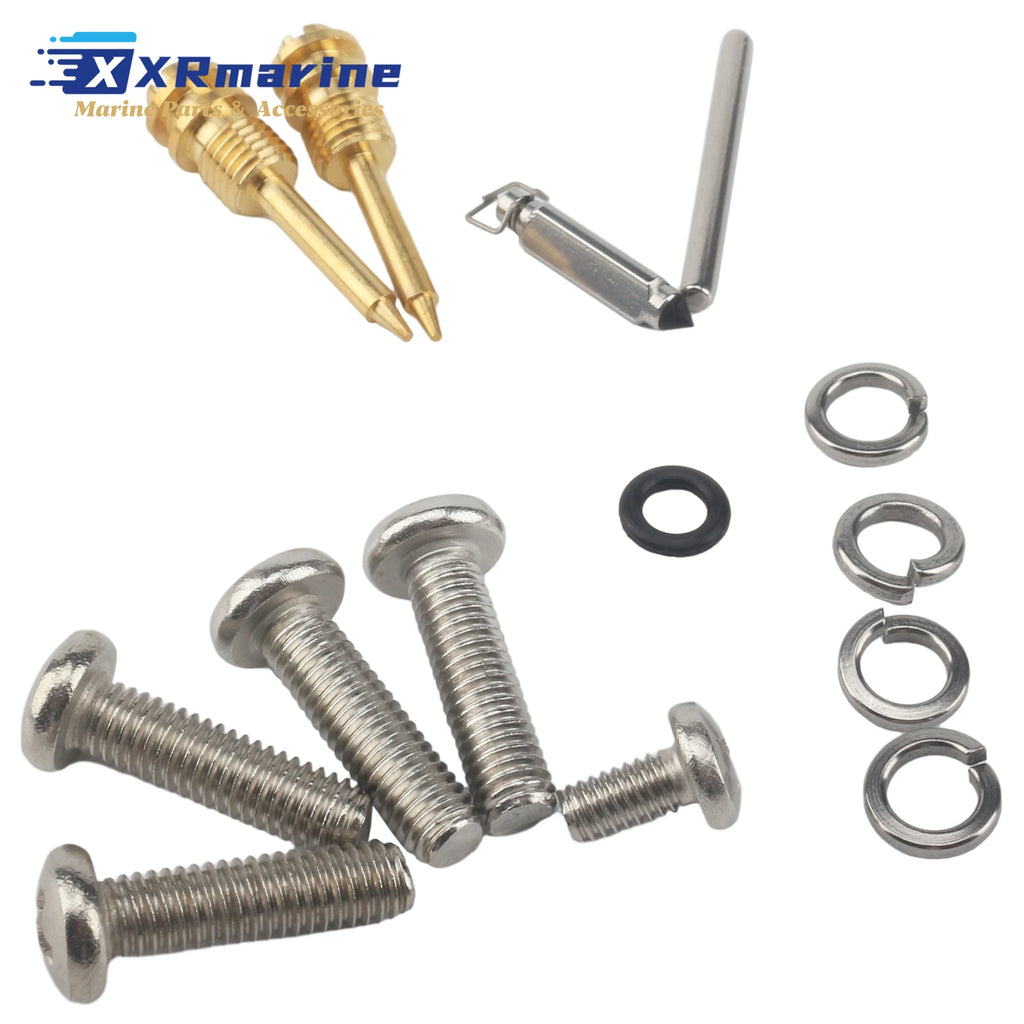 6F6-W0093-00 Carburetor Rebuild Kit Compatible with Yamaha Marine 2 Stroke Outboard 40HP Motors Replaces 6F5-W0093-00