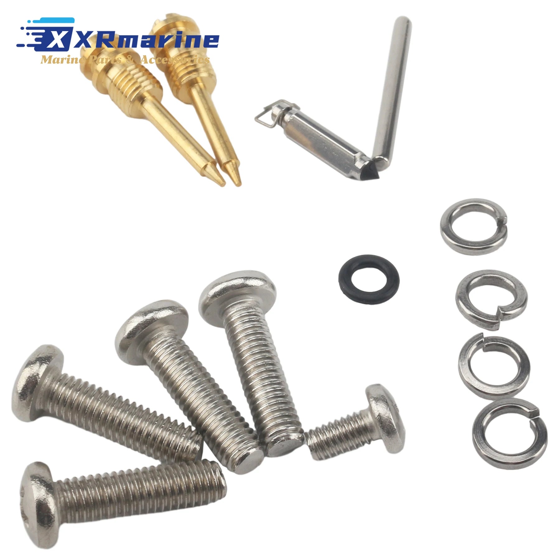 6F6-W0093-00 Carburetor Rebuild Kit Compatible with Yamaha Marine 2 Stroke Outboard 40HP Motors Replaces 6F5-W0093-00