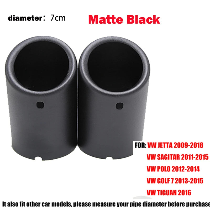 Exhaust Tips Muffler Compatible With VW Volkswagen JETTA/SAGITAR/POLO/GOLF 7/Passat/Tiguan For BMW 325i 328i For Audi Q5/A4/A3