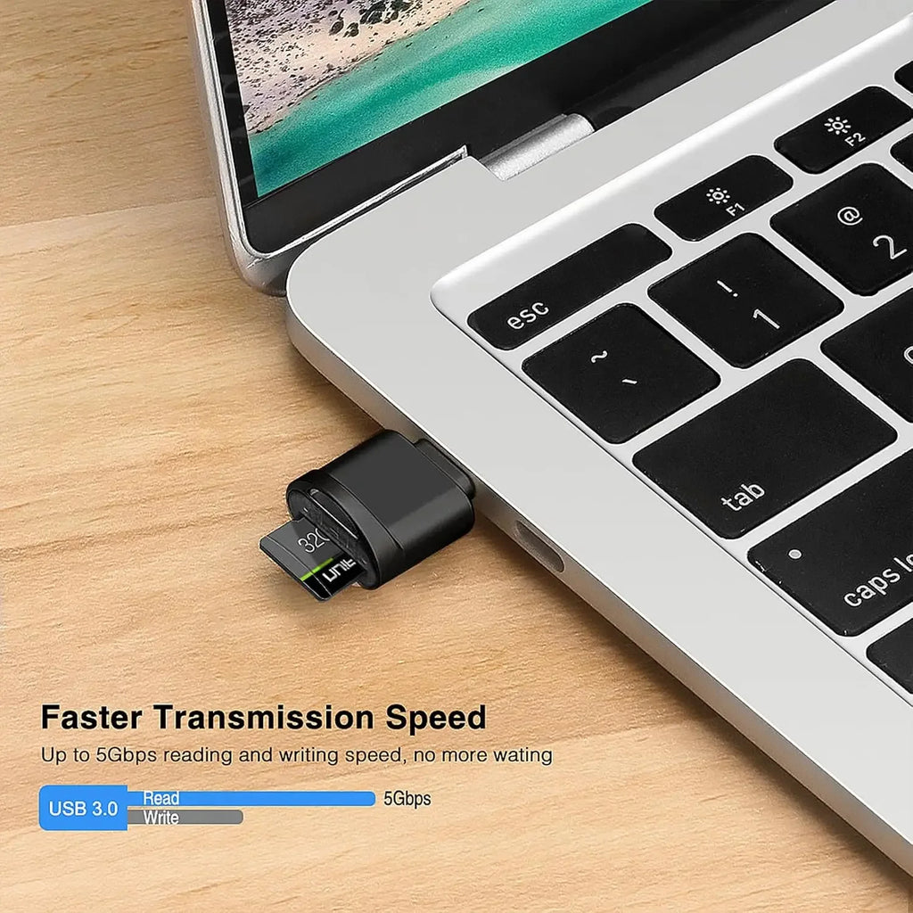 Mini Type-C to SD Micro SD TF Card Reader Memory Card, Suitable for Samsung Huawei Xiaomi, Aluminum Alloy Card Reader