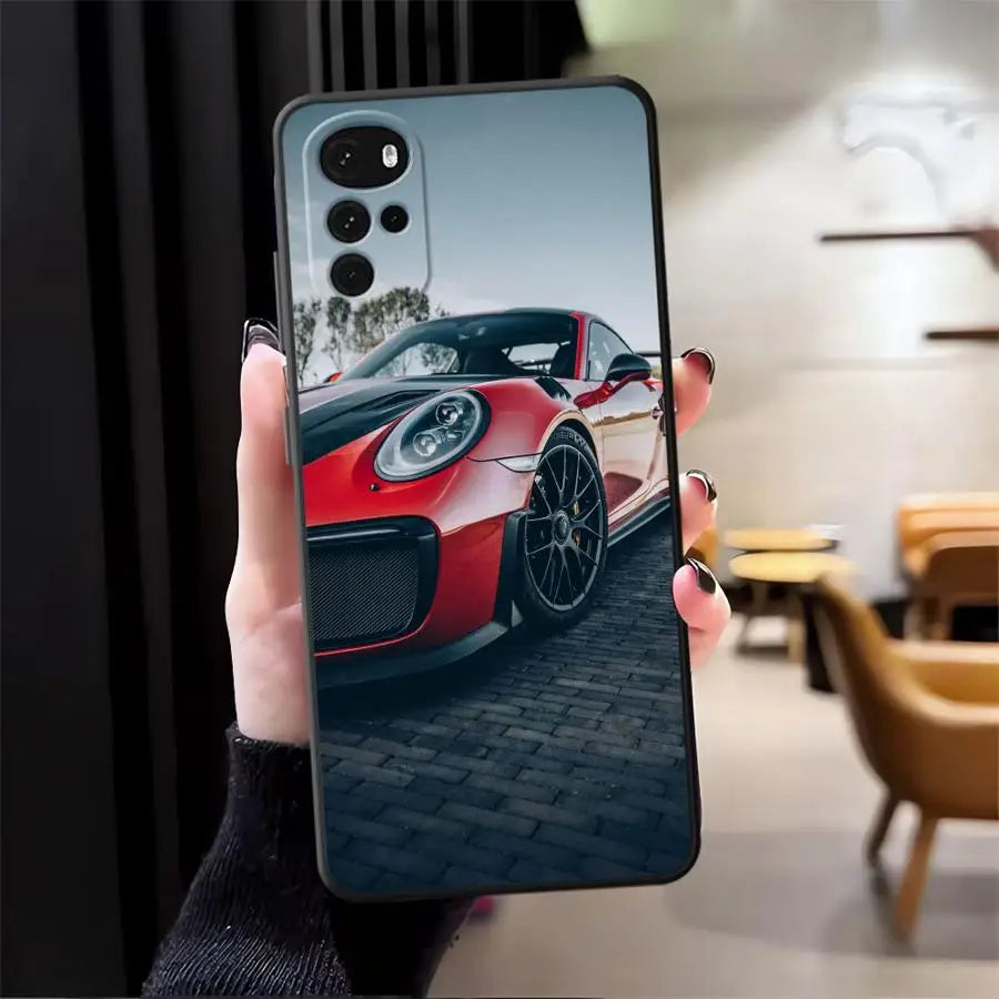 Case for Moto S30 Pro Edge 20 30 X30 Pro Soft Back Phone Cover Advanced Cool Car