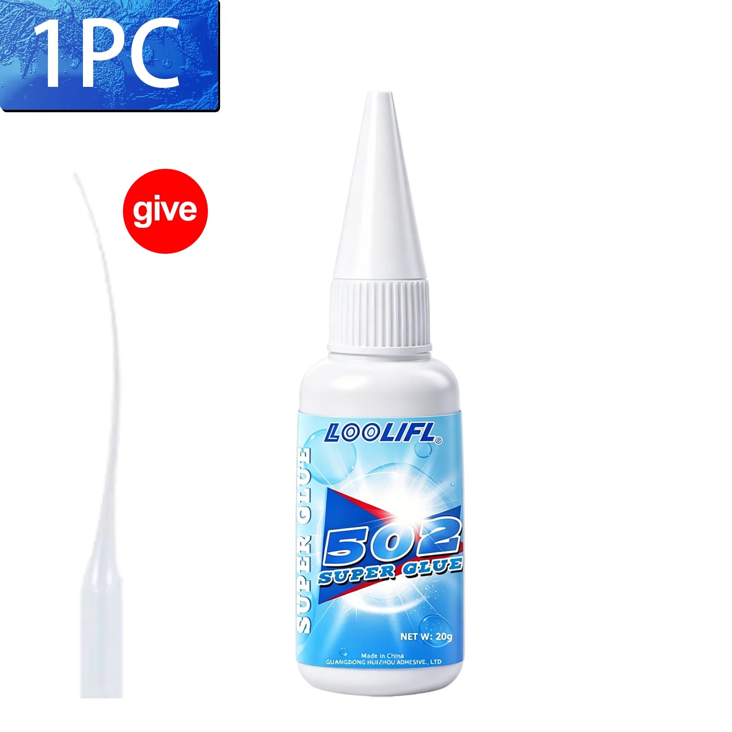 502 Super Glue Instant Quick Dry Multi-Purpose Cyanoacrylate Adhesive for Leather Rubber Wood Metal Strong Bond Liquid Glue Tool
