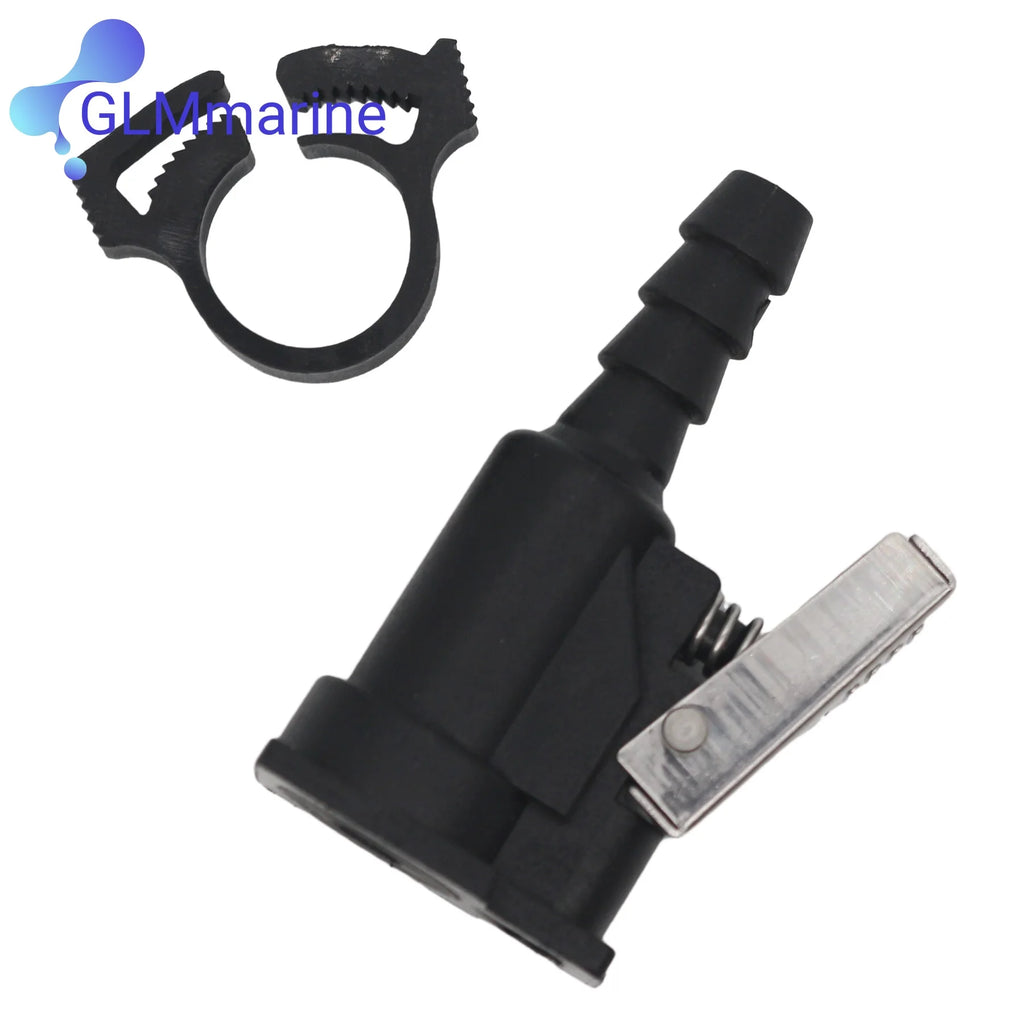 174508 for OMC Johnson Evinrude 5/16‘’ 8MM Fuel Hose Connector 2.5-250HP Outboard Engines 176745 775640 0174508 0775640