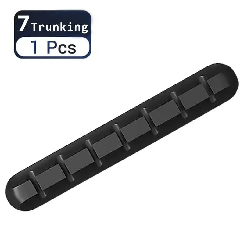5/7-hole Data Cable Organizer, Desktop Charging Cable Storage Protector, Mouse Cable, Headphone Winding Device, Fixing Clipp