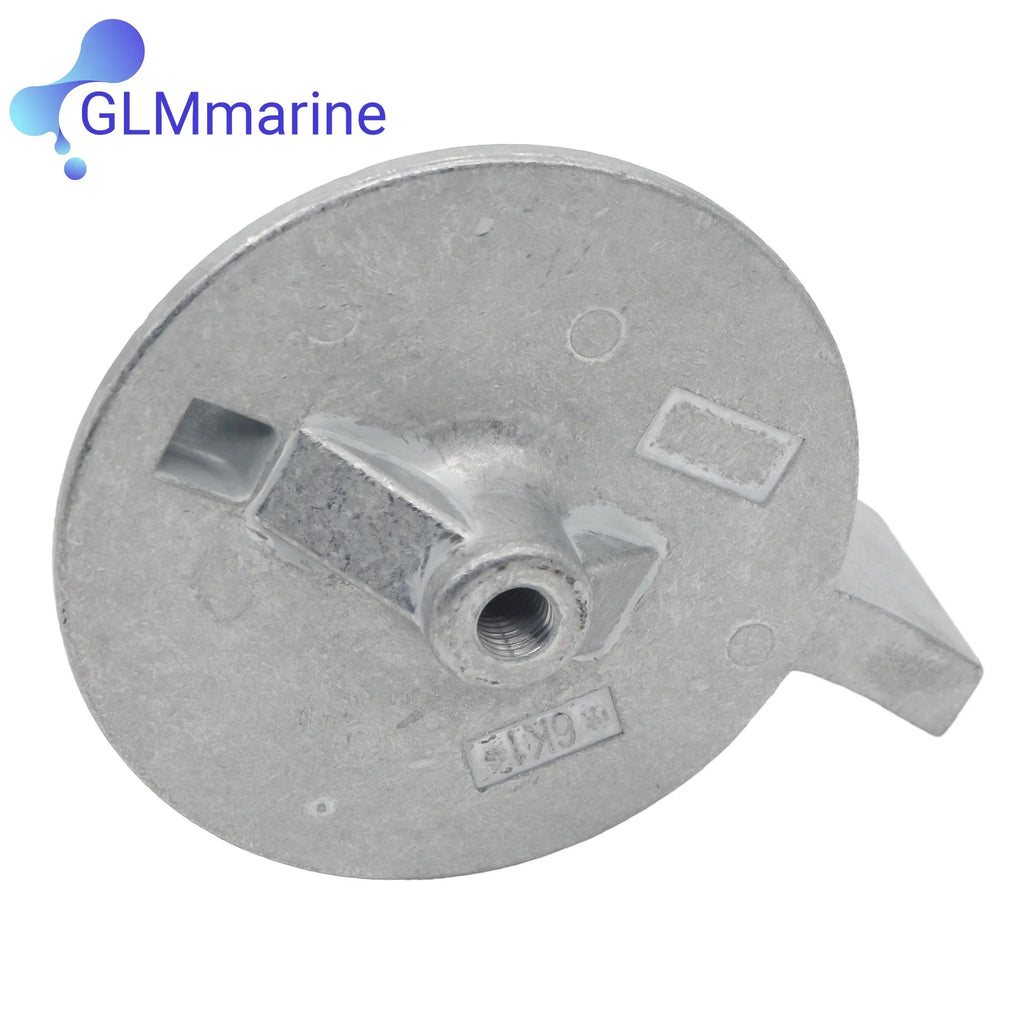 6J9-45371-00 for Yamaha 115HP 150HP 175HP 200HP Outboards Engine Trim Tab Skeg Zinc Anode with Screw 6J9-45371-01 6K1-45371-02