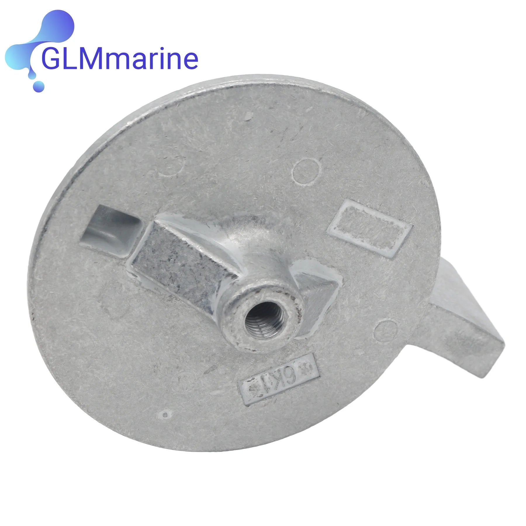 6J9-45371-00 for Yamaha 115HP 150HP 175HP 200HP Outboards Engine Trim Tab Skeg Zinc Anode with Screw 6J9-45371-01 6K1-45371-02