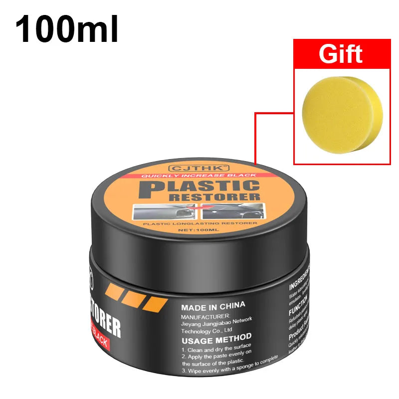 Car Plastic Restorer Back To Black Gloss Car Cleaning Products Plastic Leather Restore Auto Polish And Repair Coating Renovator
