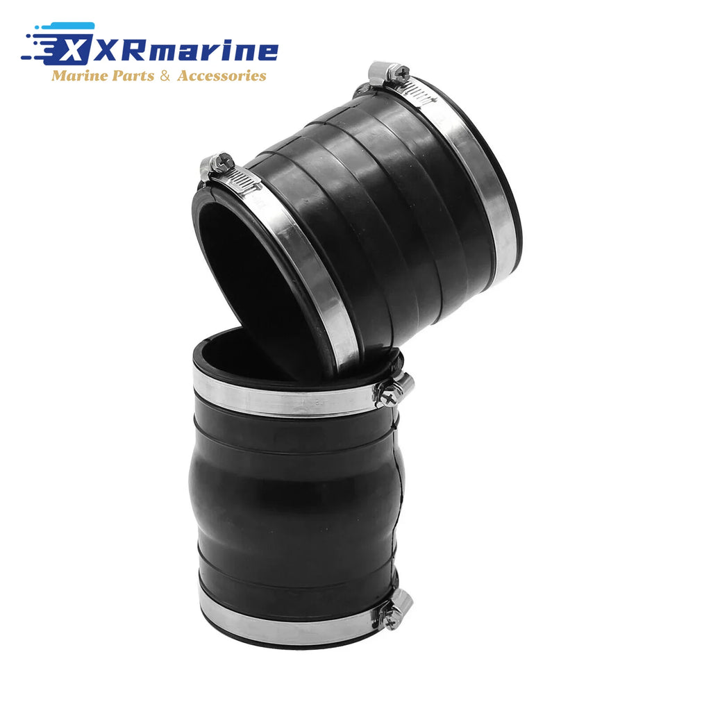2 Pcs Exhaust Hose Bellows 3852696 3852741 for Volvo Penta V6 V8 4.3L 5.0L 5.7L 5.8L 7.4L 8.1L Motor 3863450 18-2779 18-2780