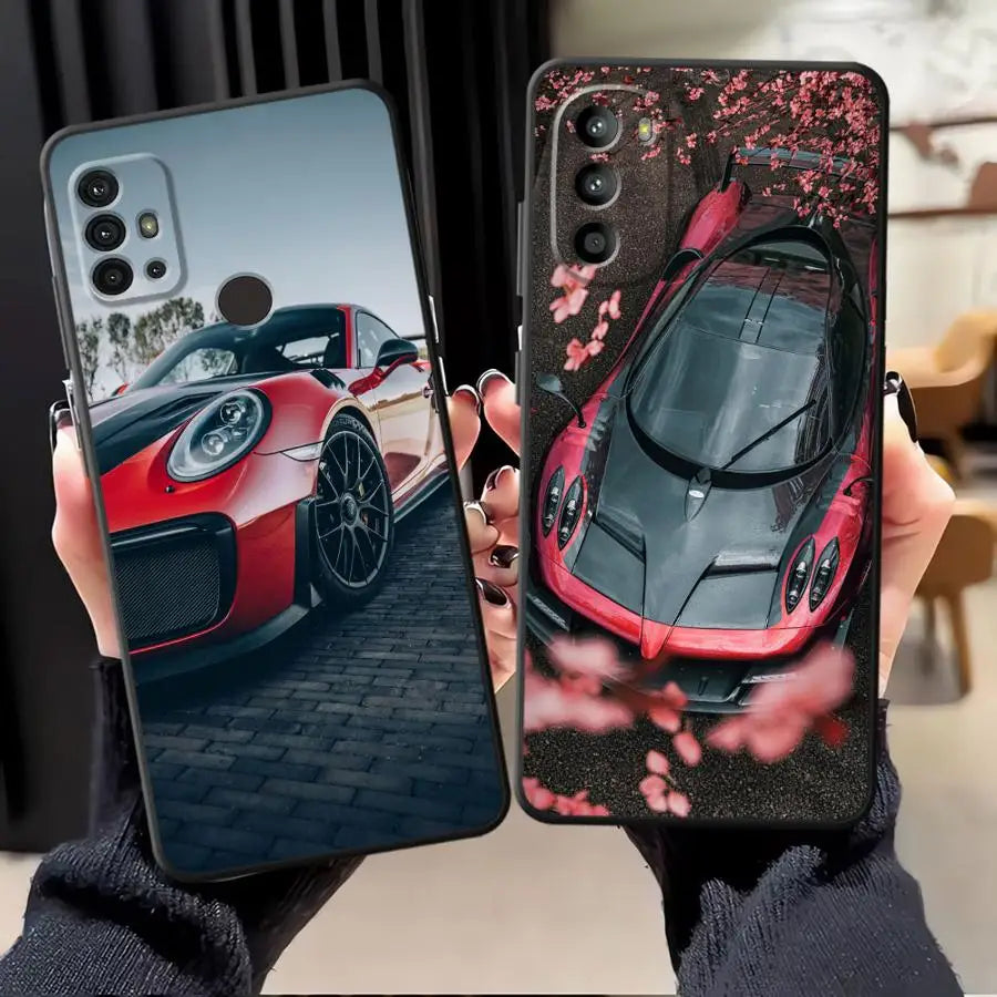 Case for Moto S30 Pro Edge 20 30 X30 Pro Soft Back Phone Cover Advanced Cool Car