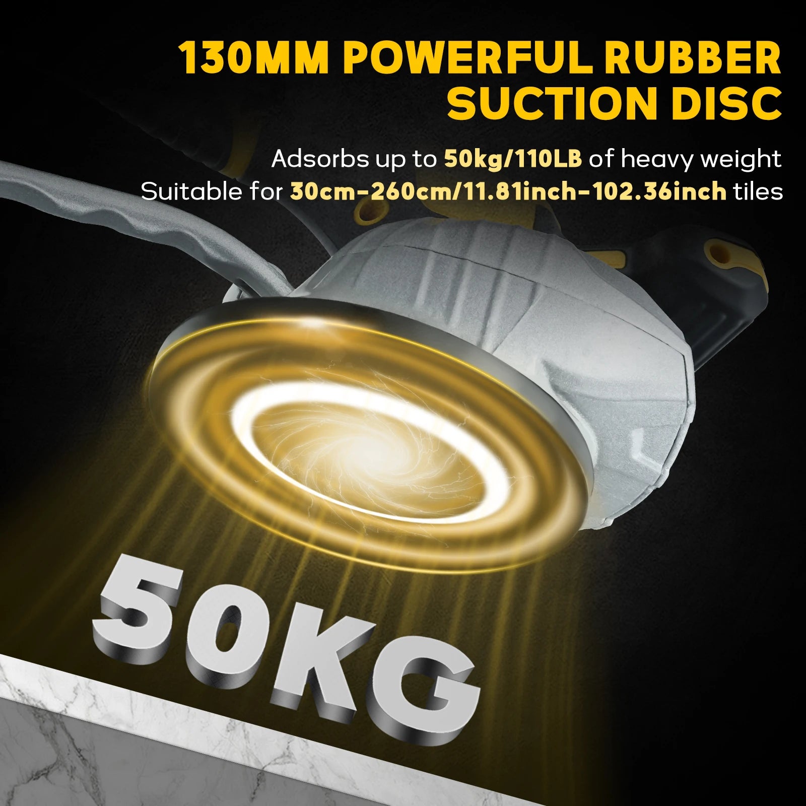 Cordless Tile Vibration Leveling Machine Digital Display 8 Adjustable Speed Tiler Vibrator Tool for Dewalt Battery (No Battery)