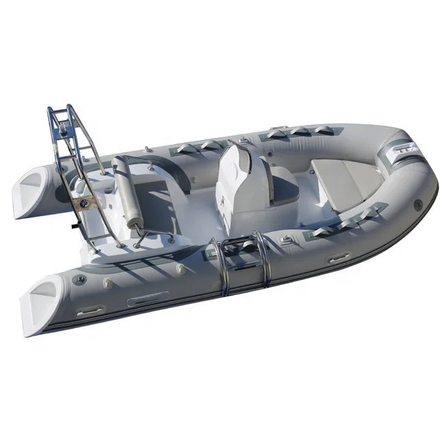13ft 3.9m Double Model Hypalon Inflatable Boats 1.2mm Fiberglass and PVC Rib Motor Boat With Deep V Hull for Outdoor Fishing