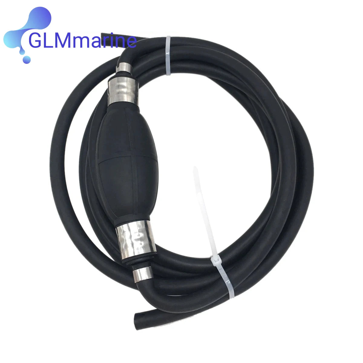 8mm Boat Fuel Gas Hose Line Assembly W/ Primer Bulb Fits for Yamaha Tohatsu OMC Honda Johnson Suzuki 4 To 200 HP Outboard Motor