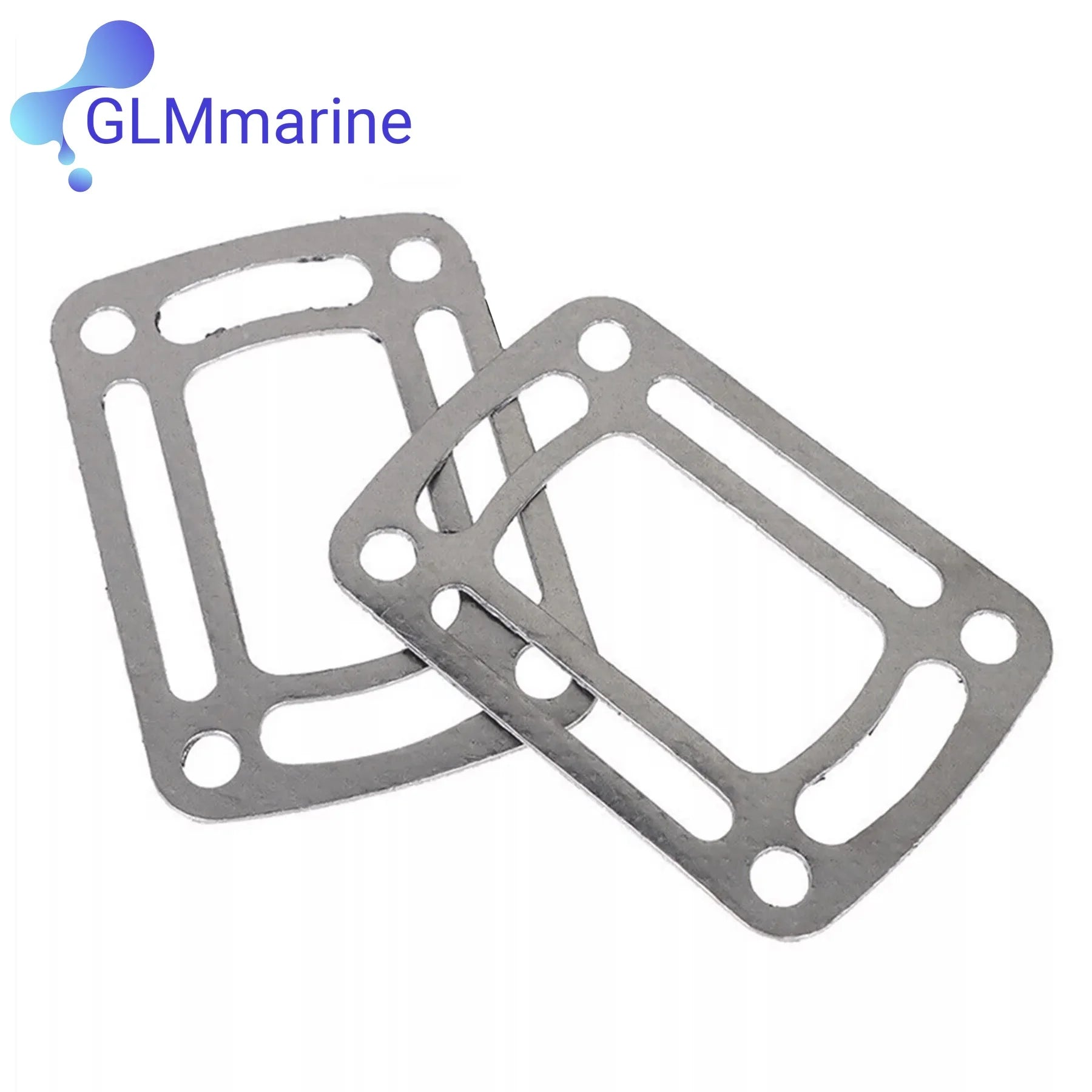 2 Sets 3863191 Exhaust Manifold Elbow Riser Gasket Fits for Volvo Penta 4.3 To 8.1L 3850496 Replace 909786 3850496 18-0943