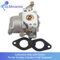 67D-14301 for Yamaha 4 Stroke 4 5 HP F4A F4M Carburetor with Gaskets 68D-E3646-A0 Outboard 68D-14301-03 67D-14301-10 11 12 13