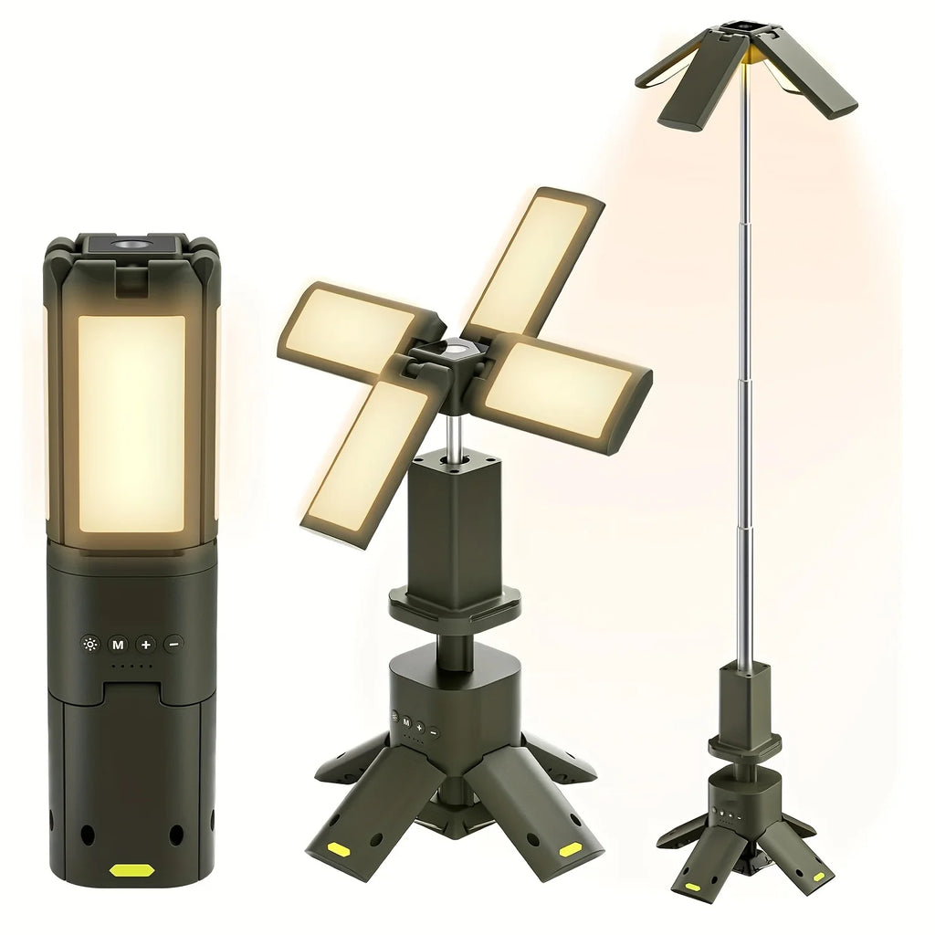 Camping Lantern, 14000mAh Rechargeable Camping Lights With Portable Power Supply, Dimmable Magnetic Tent Lamps 6000 Lumen Outdoor Work Lighting For Hiking, Camping, Home Emergency